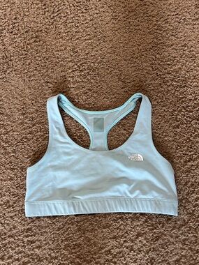 The North Face Pale Blue Racerback Sports Bra